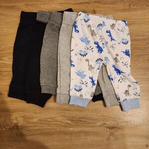 Black, Gray, and Blue Dinosaur Joggers